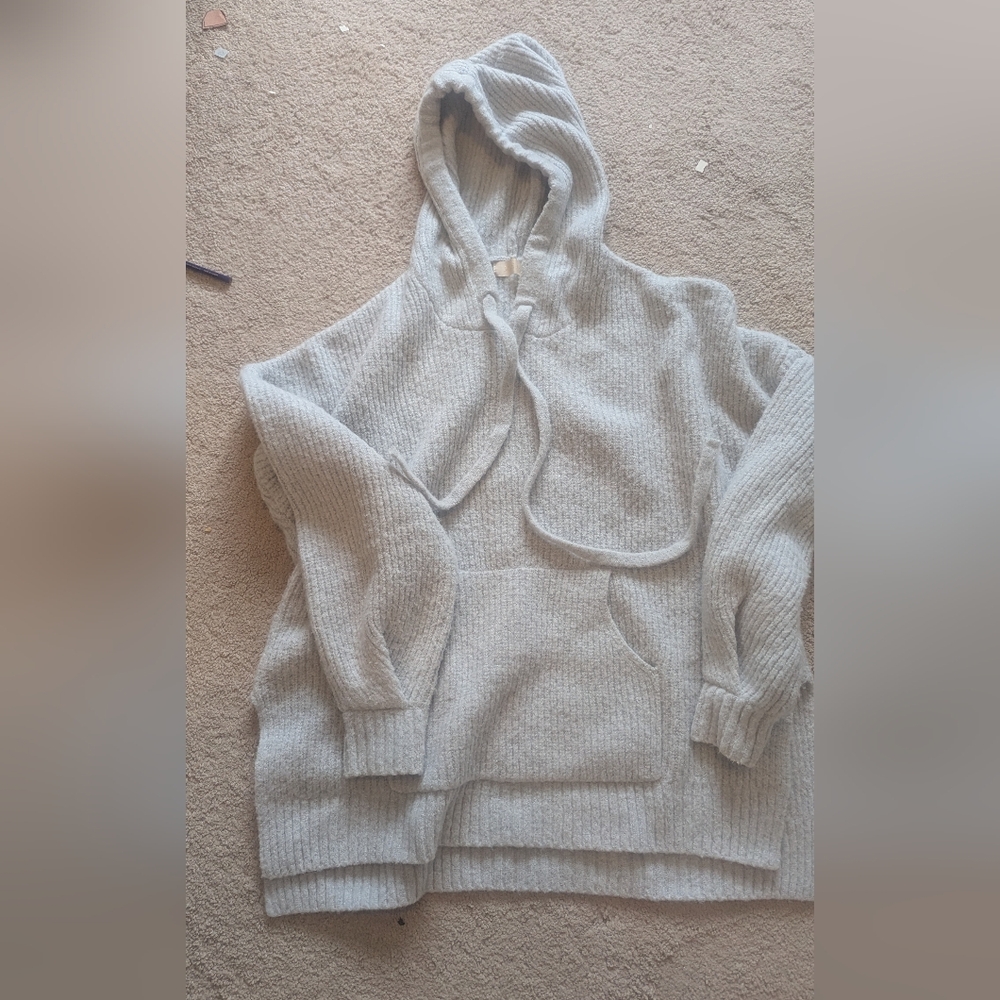 Meshki Light Gray Textured Sweater